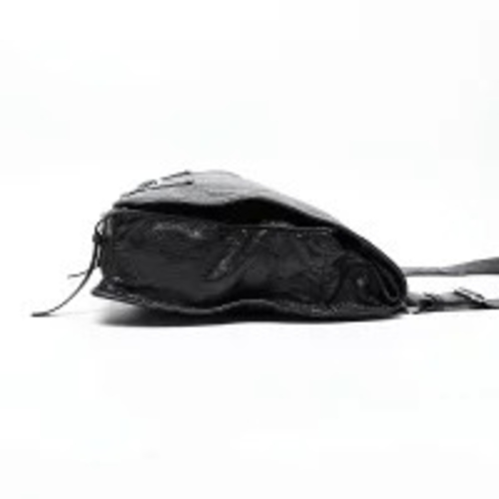 Balenciaga Leather Motocross Shoulder Bag Black - Picture 4 of 12